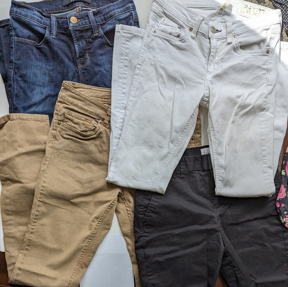 JEANs BUNDLE lot Sz 25W x 26 rag & bone J Brand GAP shorts  Small